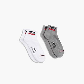 Levi's® Mid Cut Sportswear Logo Socks - 2 Pack 3