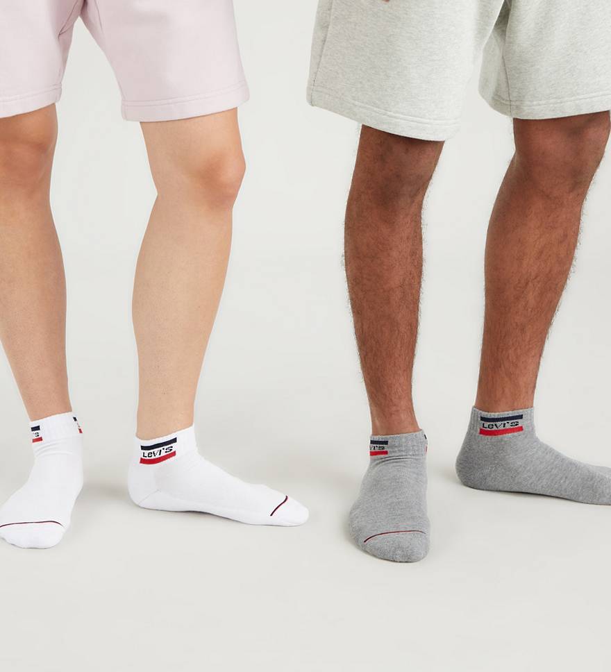 Levi's® Mid Cut Sportswear Logo Socken – 2er-Pack 1