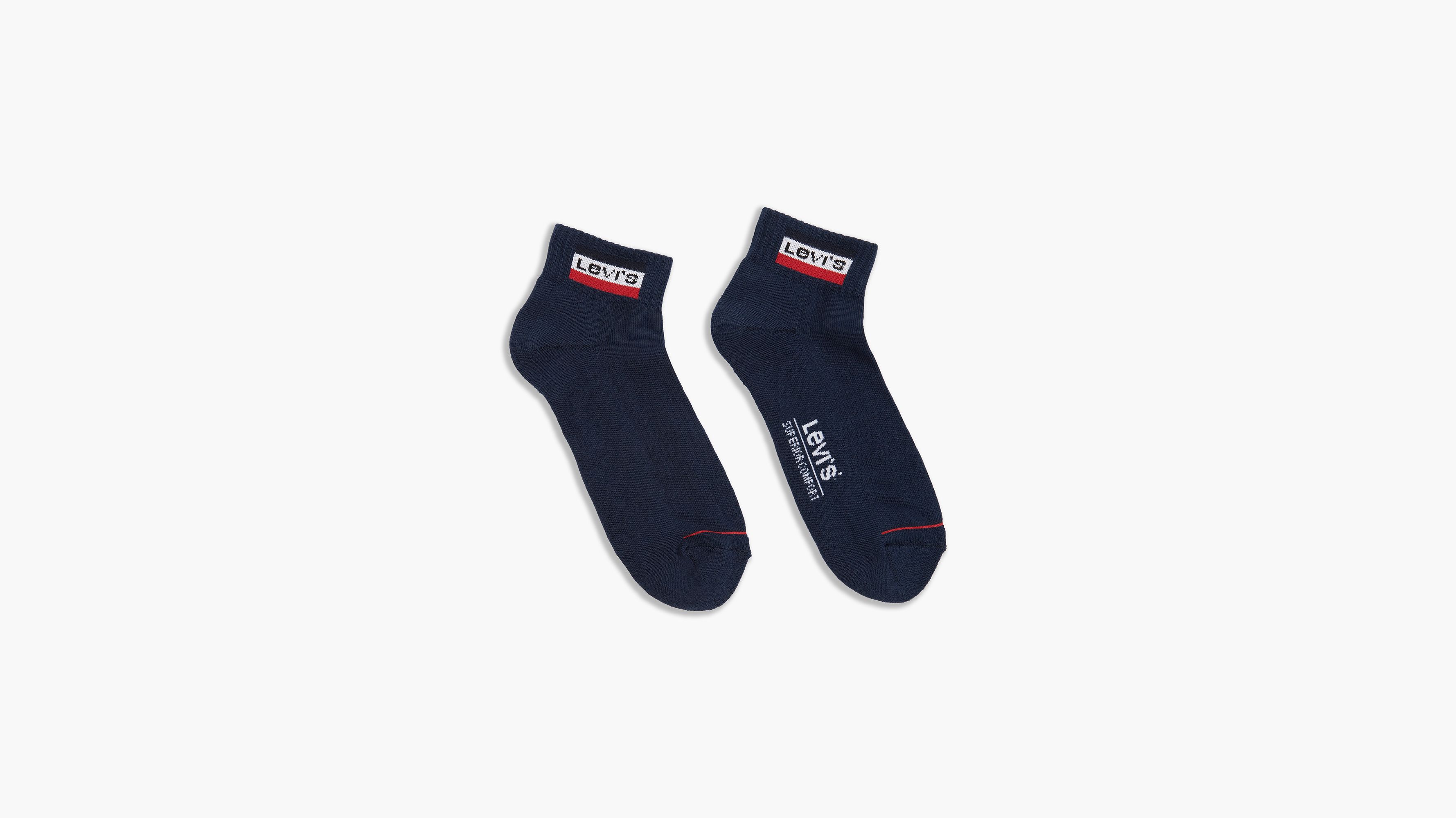 Calcetines de deporte de altura media Levi's: paquete de 2 4