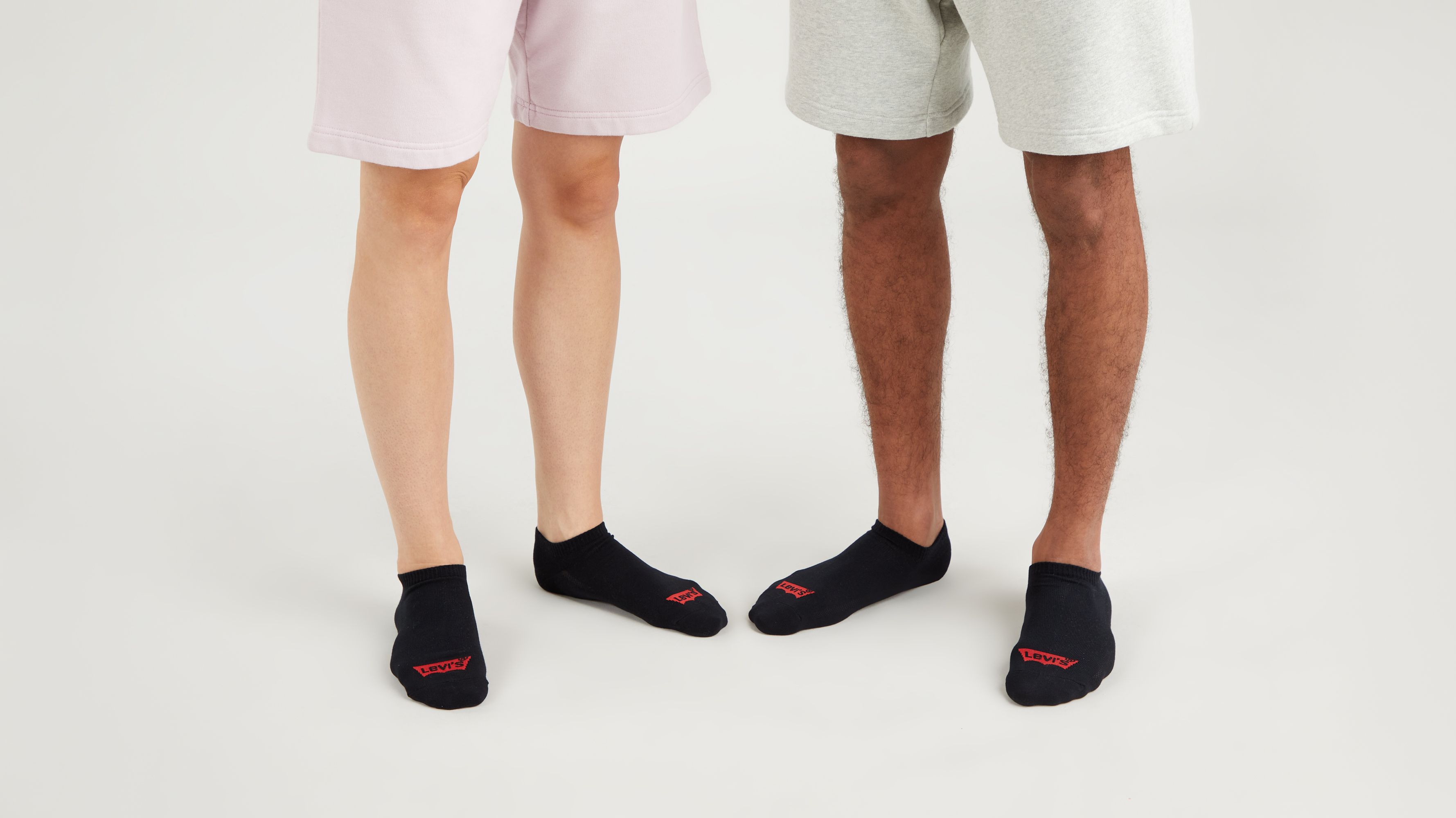 Calze Levi's® corte con logo Batwing - Confezione da 3 1