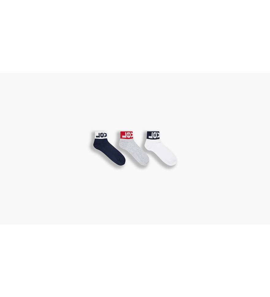 Levi's® Mid Cut Socks - 3 Pack - Multi Colour | Levi's® PL