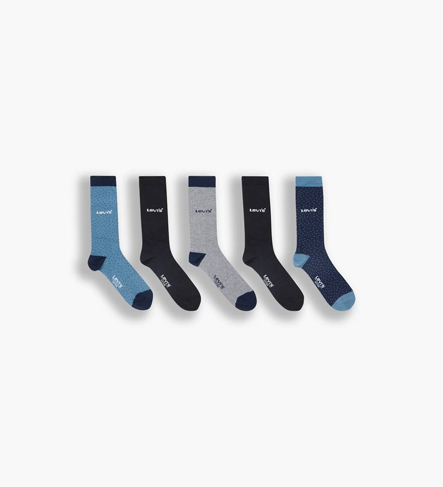 Levi's® Regular Cut Socks Gift Box - 5 Pack - Blue | Levi's® IE