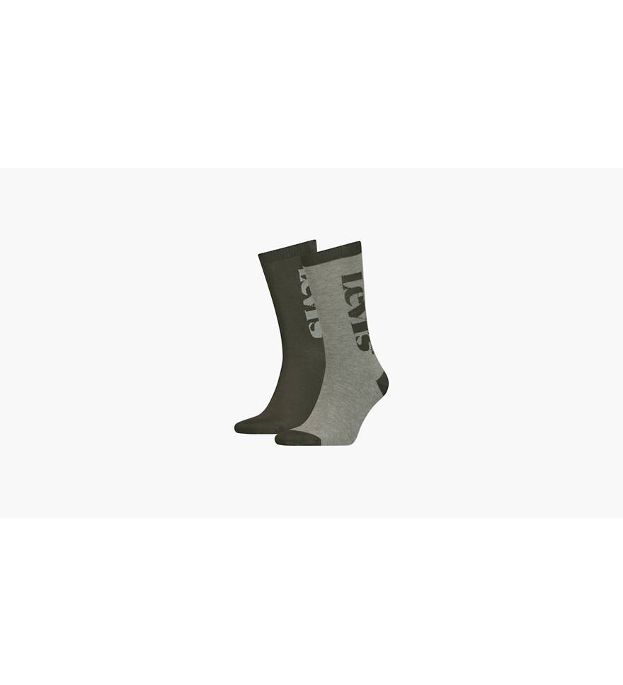 Levi's® Regular Cut Socks 2 Pack - Brown | Levi's® GB