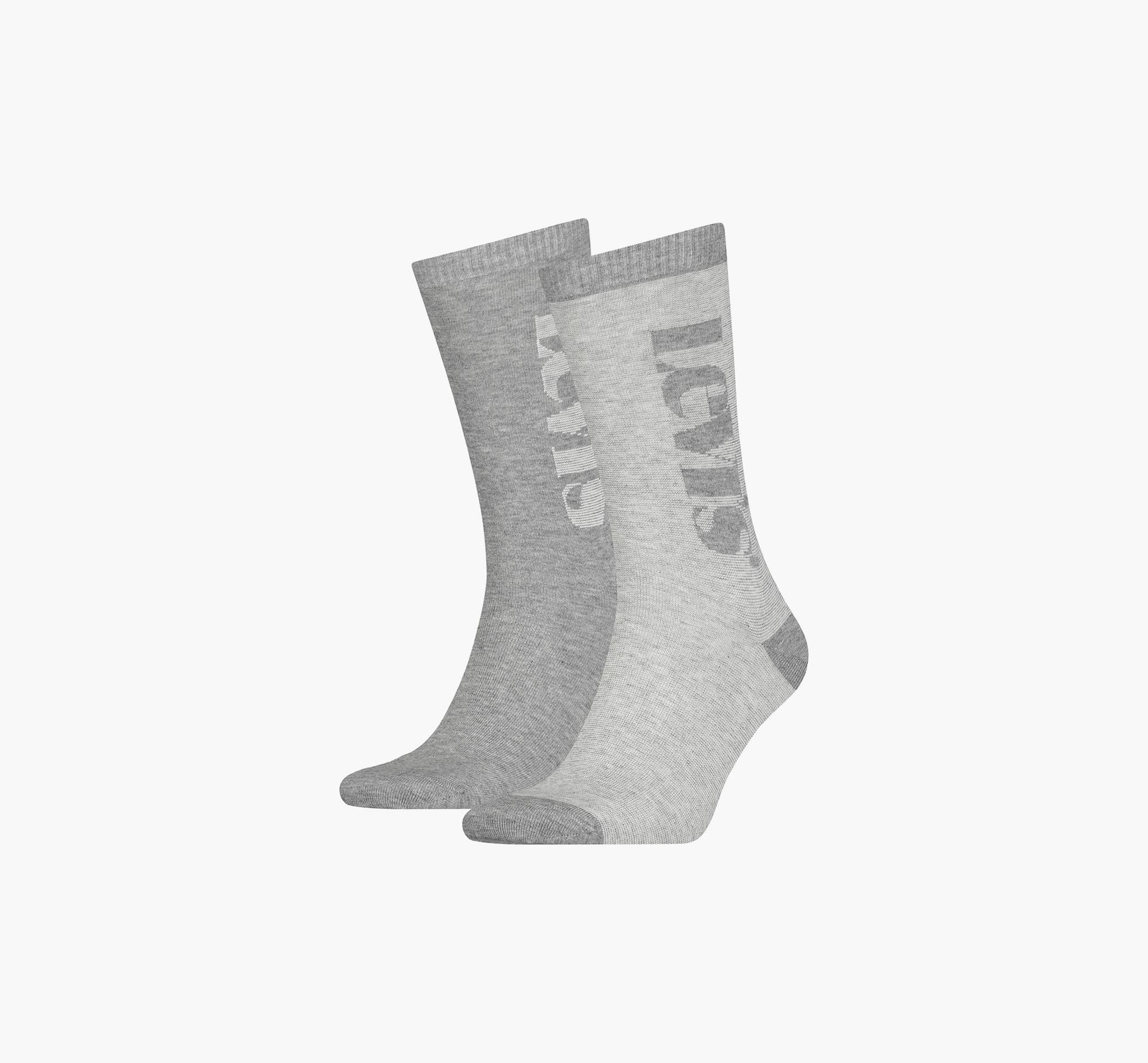 Levi's® Regular Cut Socks - 2 Pack - Grey | Levi's® GB