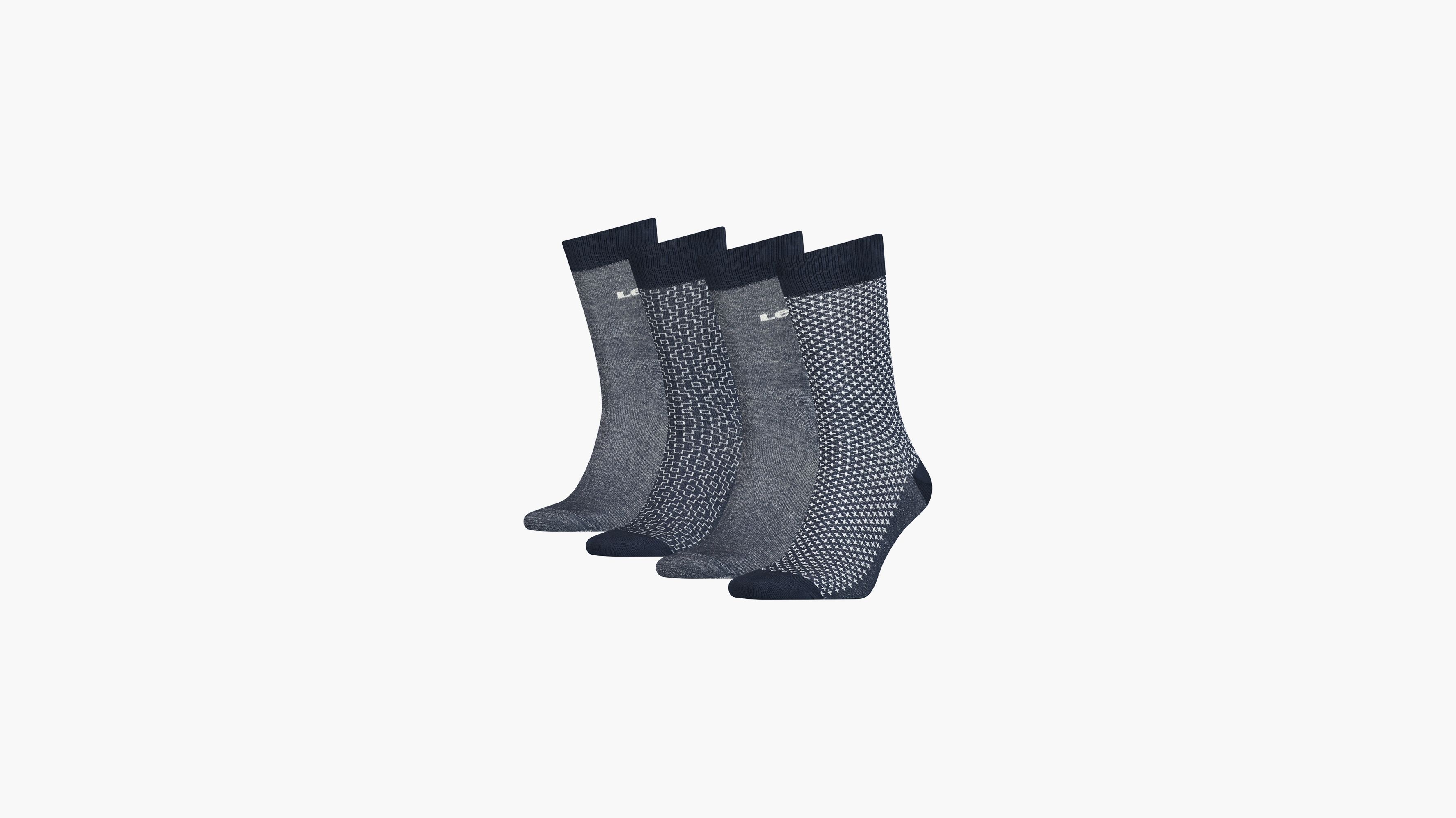 Levi's® Regular Cut Socks Gift Box 4 Pack Multi Colour Levi's® GB