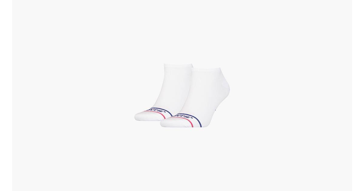 Levi's® Low Cut Sportswear Socks - 2 Pack - White | Levi's® GB