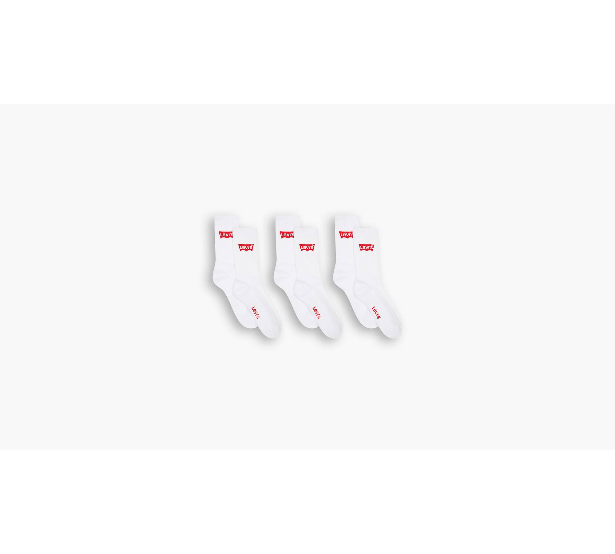 Regular Cut Batwing Socken — 3er-pack - Weiß | Levi's® DE