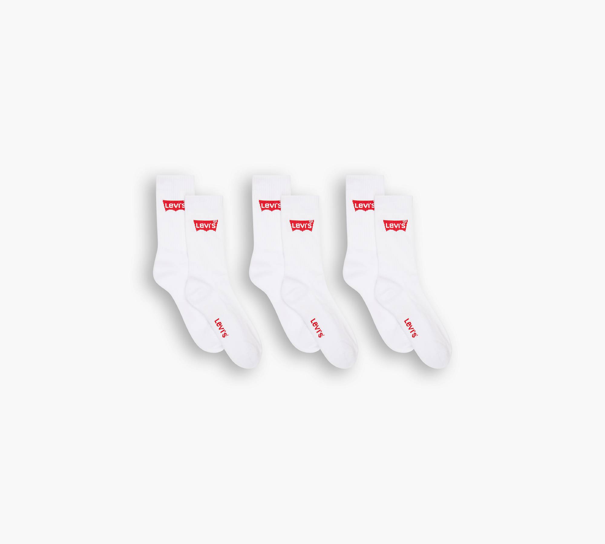 Regular Cut Batwing Socken — 3er-pack - Weiß | Levi\'s® DE