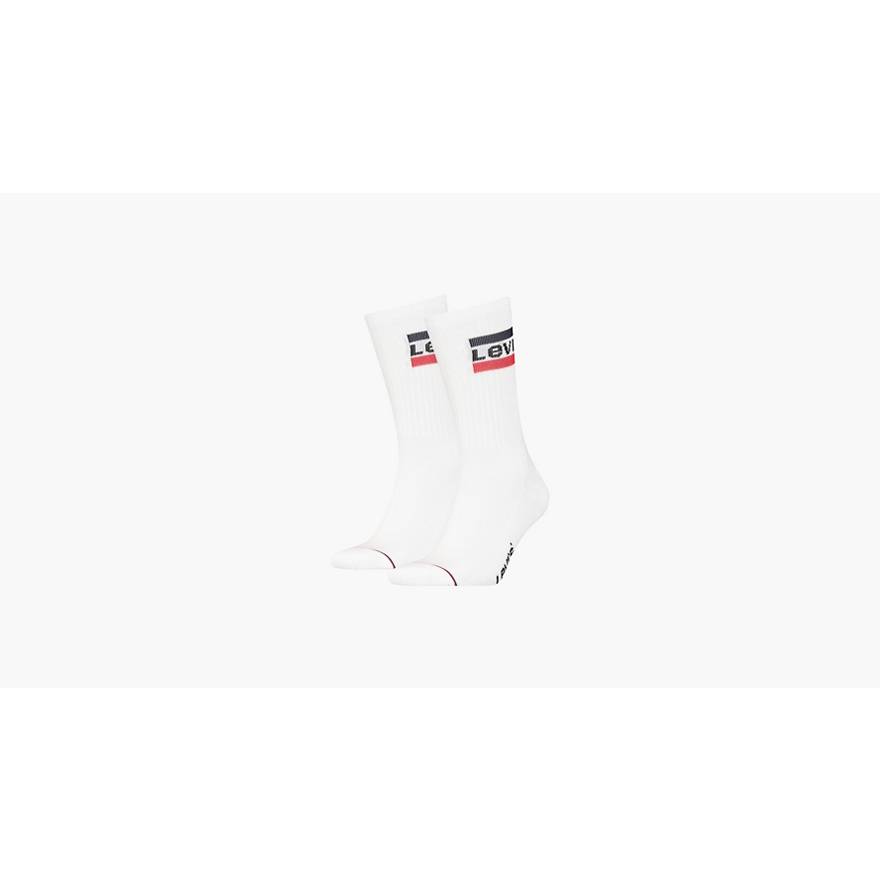 Levi's® Regular Cut Socks - 2 Pack - White | Levi's® GB