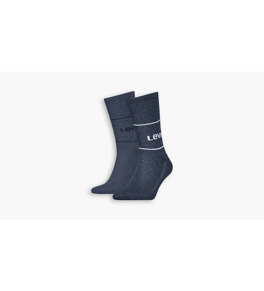 Levi's® Short Cut Sports Socks - 2 Pack - Blue | Levi's® GB