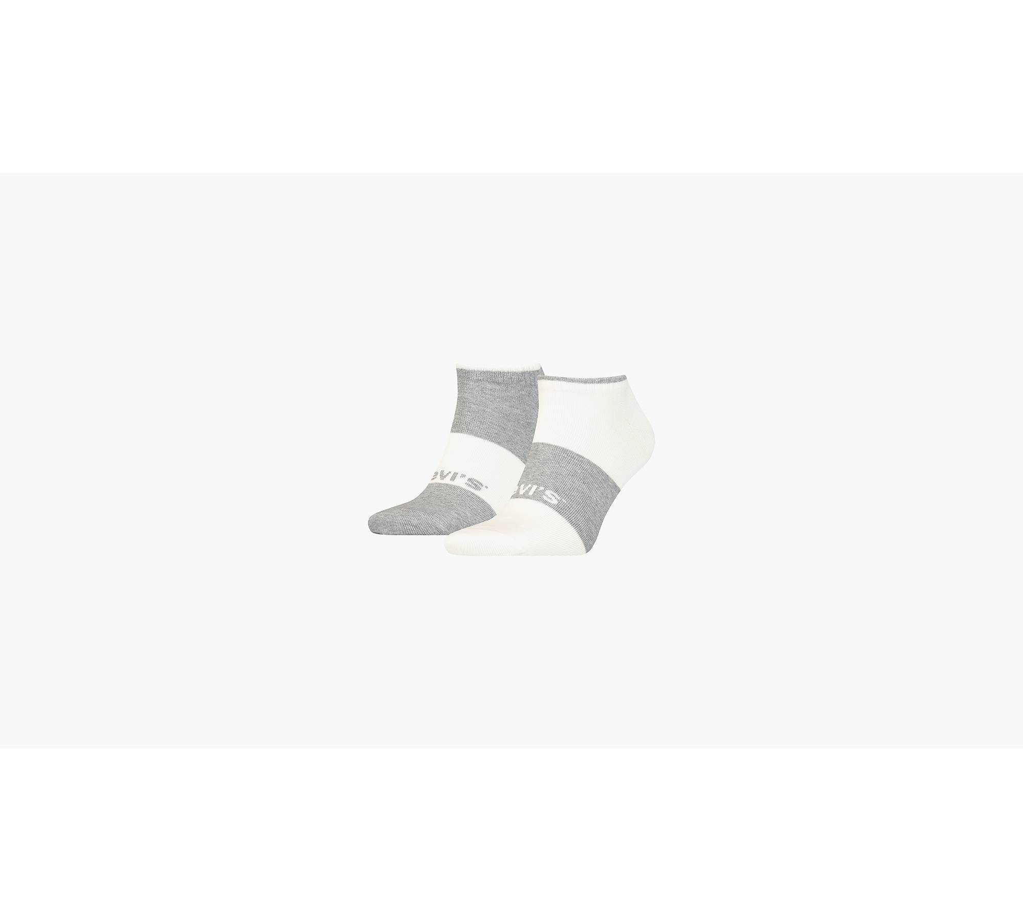 Levi's® Low Cut Sustainable Sports Socks - 2 Pack - Grey | Levi's® GB
