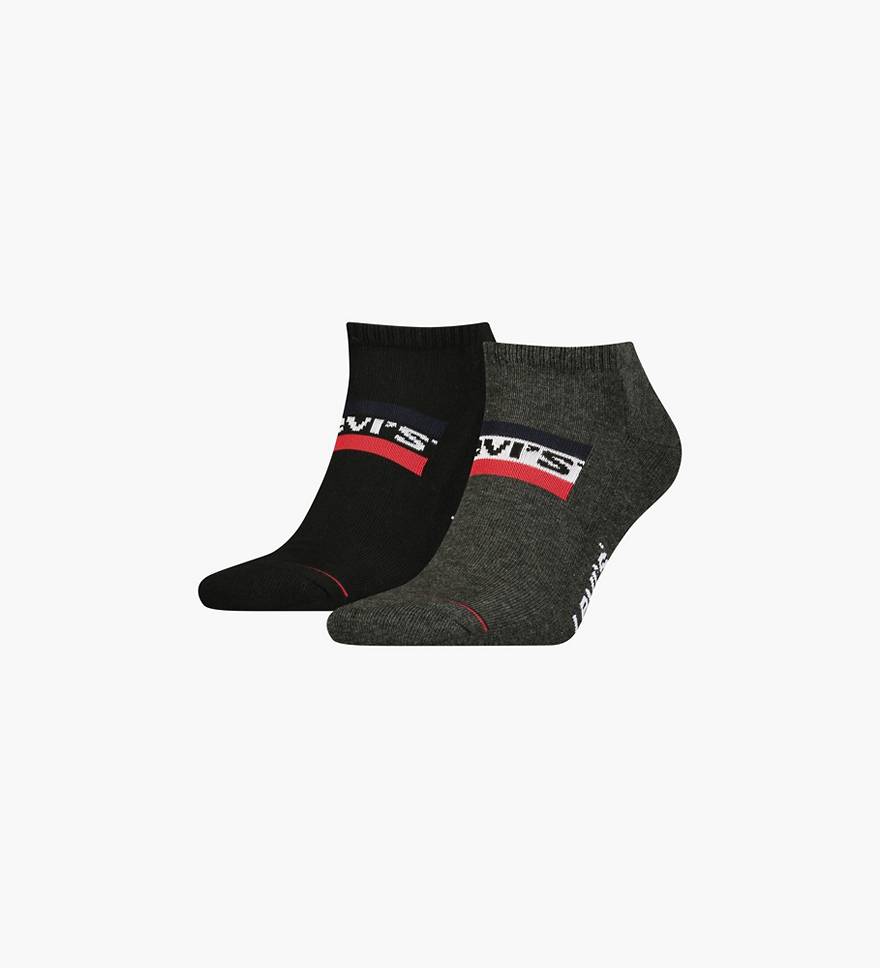 Levi's® Low Cut Sportswear Logo Socks - 2 Pack - Multi Colour | Levi's® IE