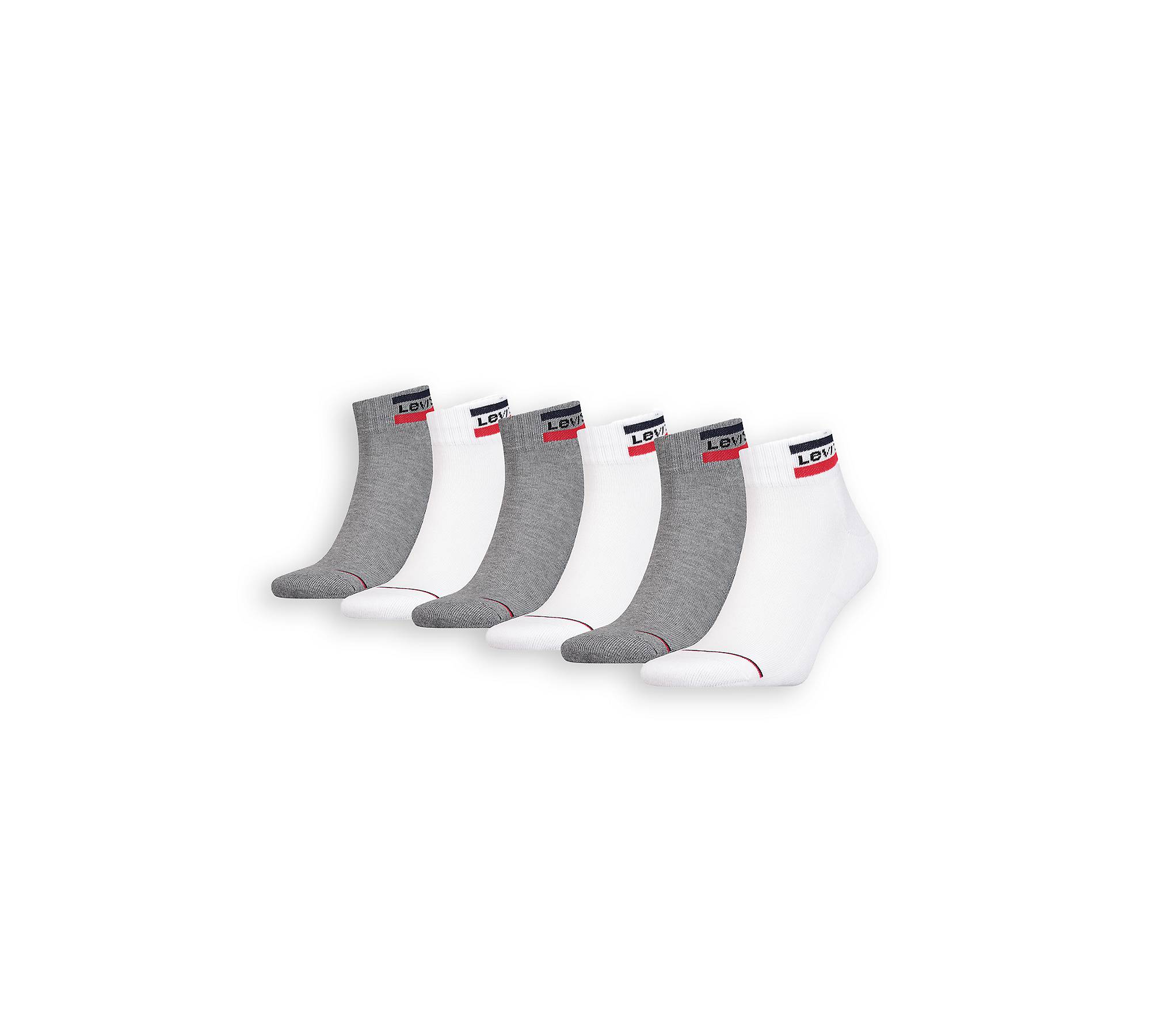 Levi's® halbhohe Sportswear Logo Socken – 6er-Pack 1