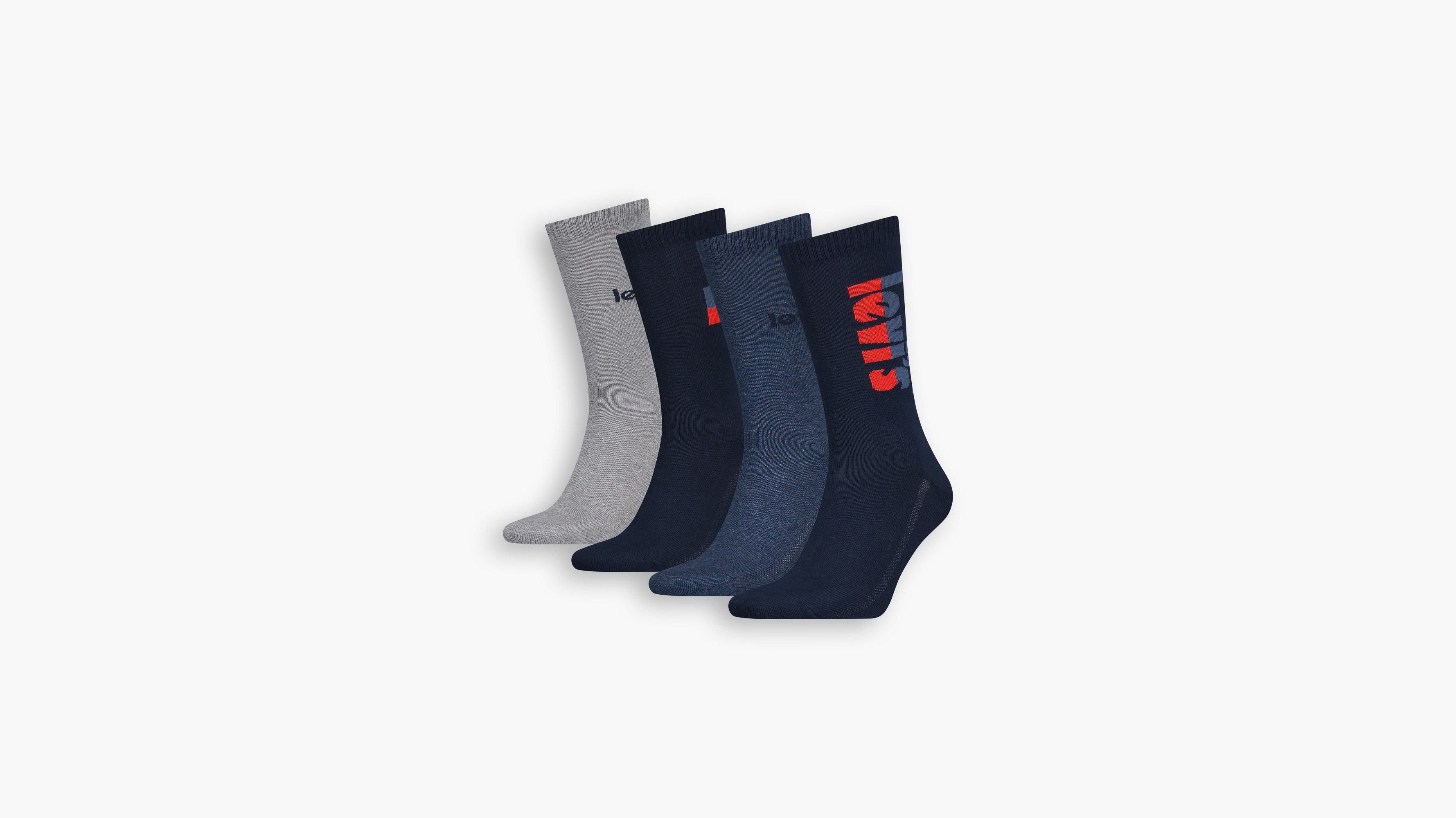 Giftbox Regular Cut Logo Socks 4-Pack 1