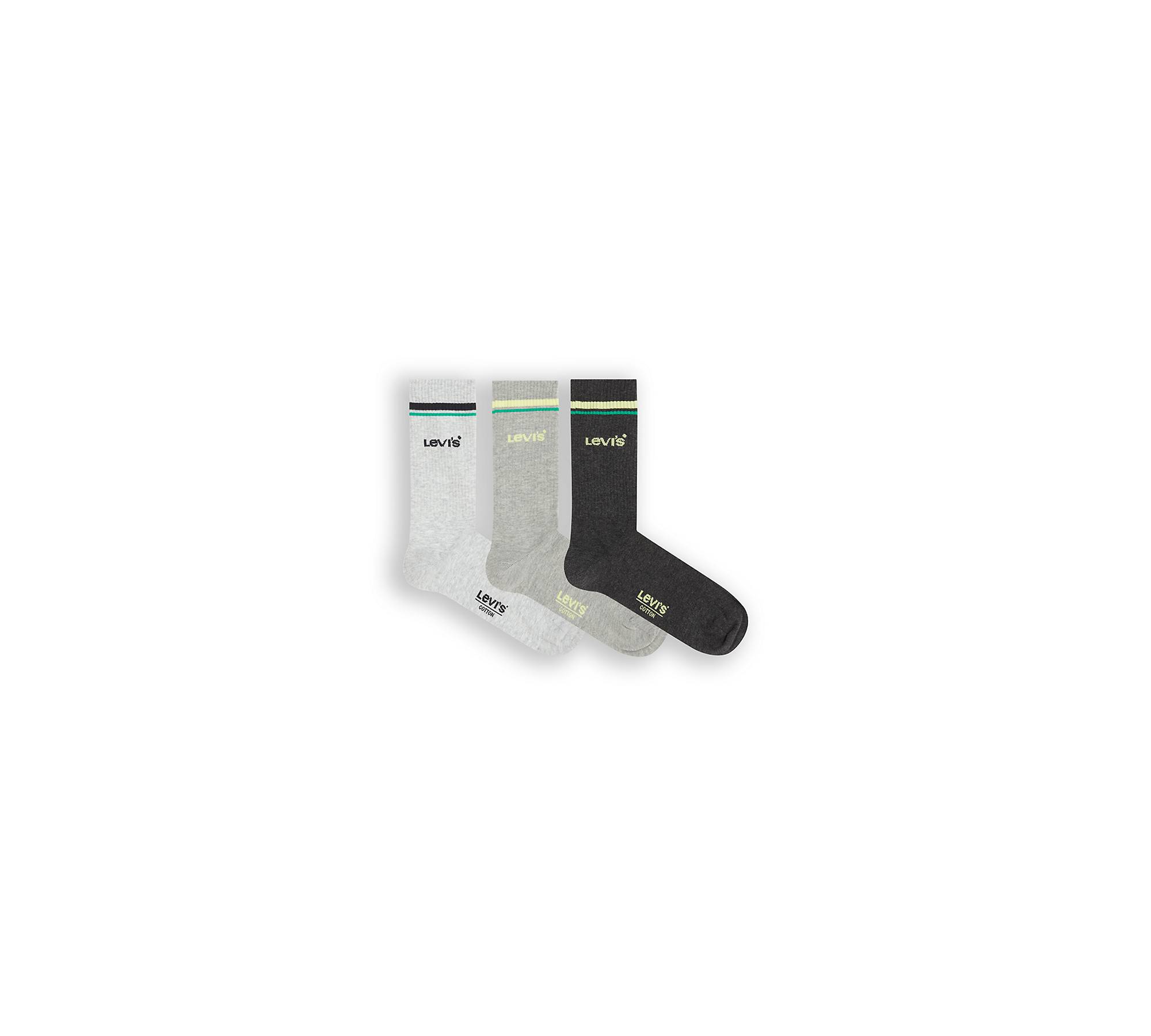 Levi's® Strømper Almindelig Form - 3-pak - Grå | Levi's® DK