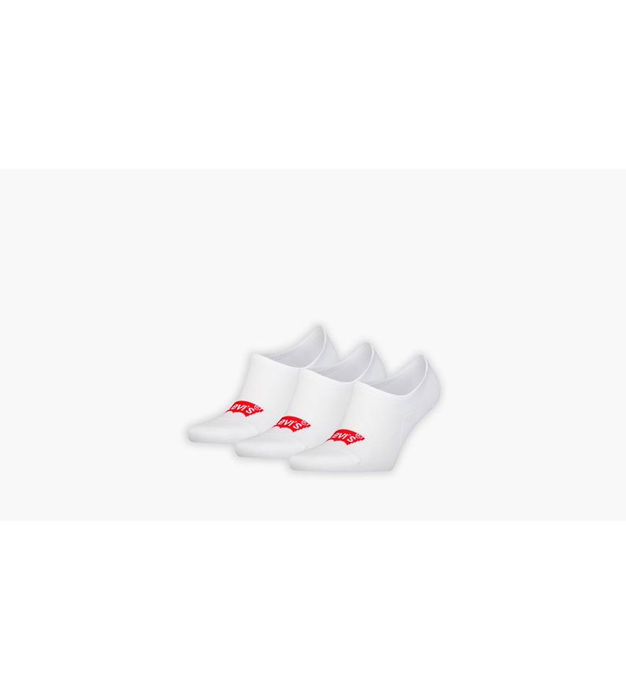 Levi's® High Cut Batwing Logo Recycled Cotton Socks - 2 Packs - White ...