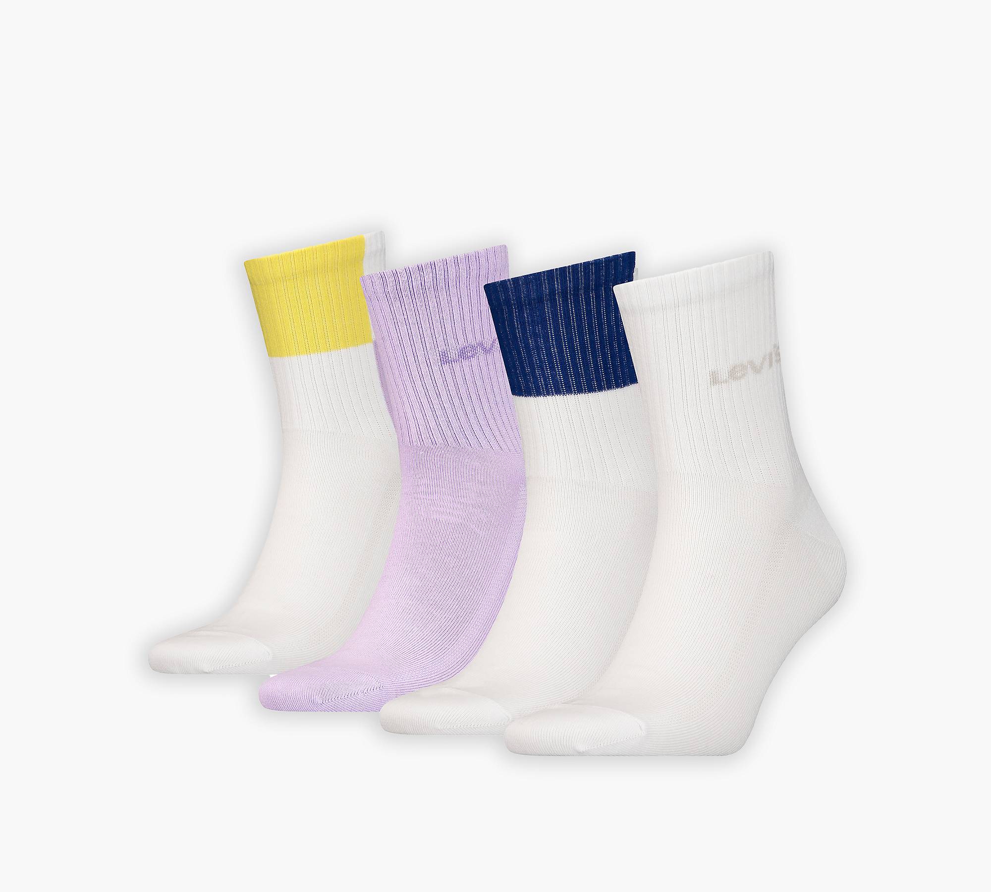 Levi's® Giftbox Short Cut Color Block Socks- 4 pack 1
