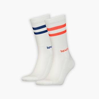 Levi's® Regular Cut Sport Stripe Socks - 2 pack 1