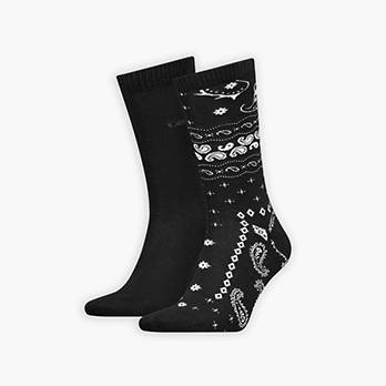 Levi's® normal geschnittene Bandana Socken – 2er-Pack 1