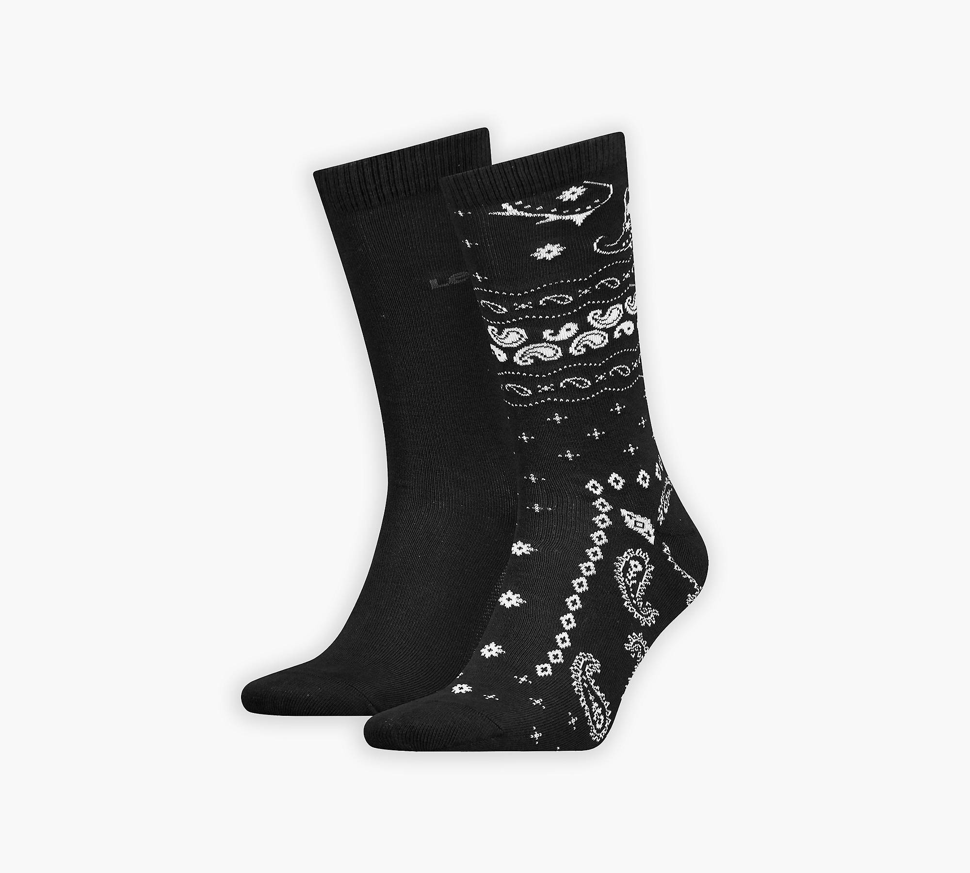Levi's® normal geschnittene Bandana Socken – 2er-Pack 1