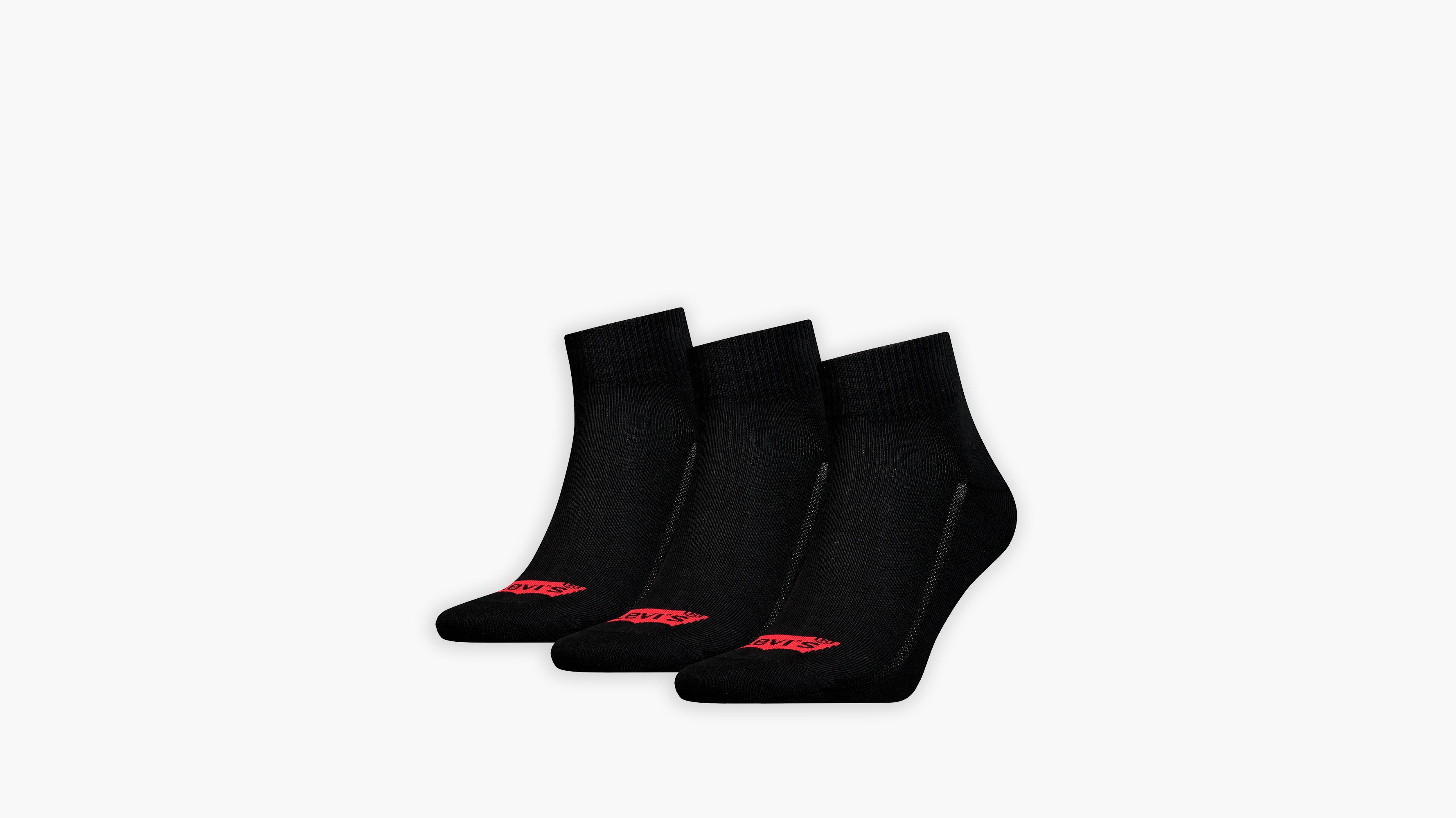 Levi's® mellemlange batwing-logo strømper i genanvendt bomuld – 3-pak 1