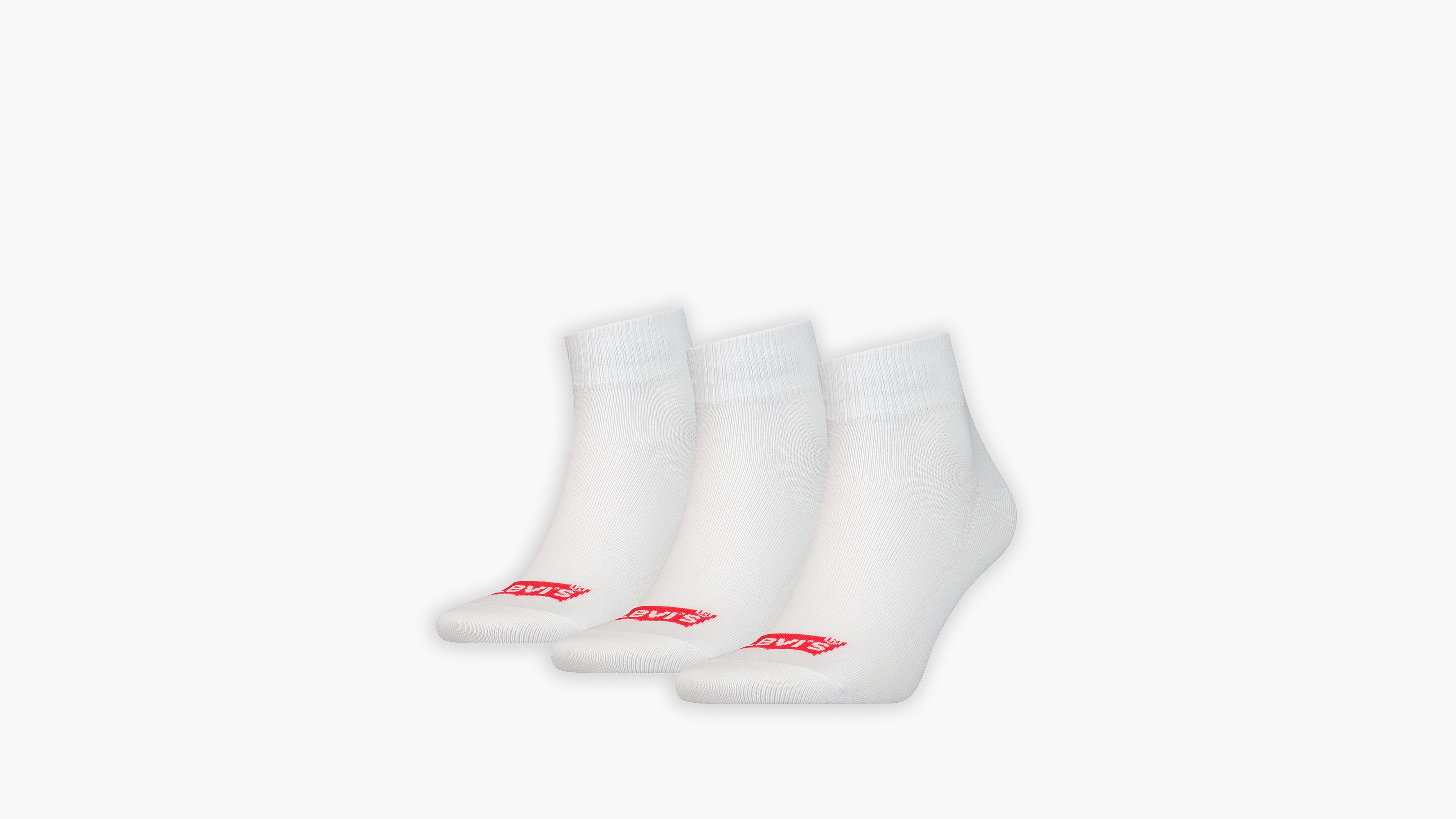 Levi's® Mid Cut Batwing Logo Recycled Cotton Socks - 3 pack 1