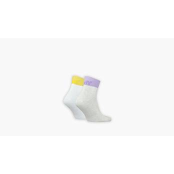 Levi's® Mid Cut Backside Logo Socks - 2 pack 2