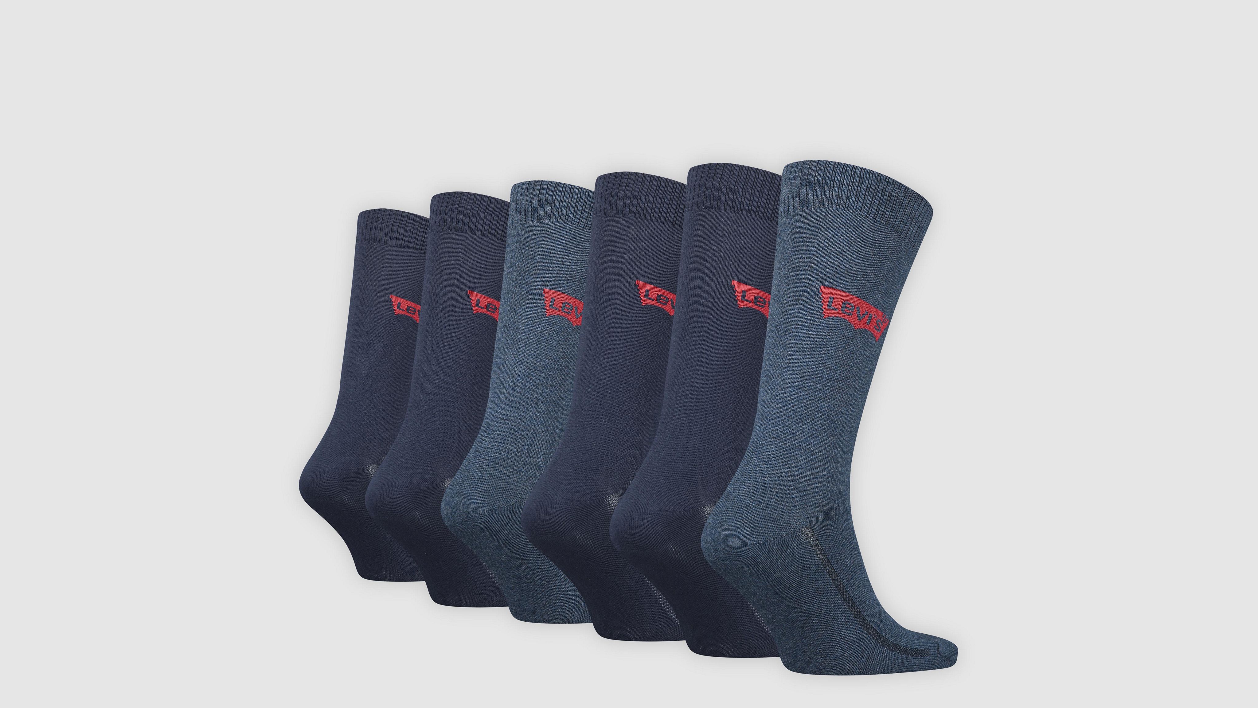 Levi's® Regular Cut Batwing Socks - 6 Pack 2