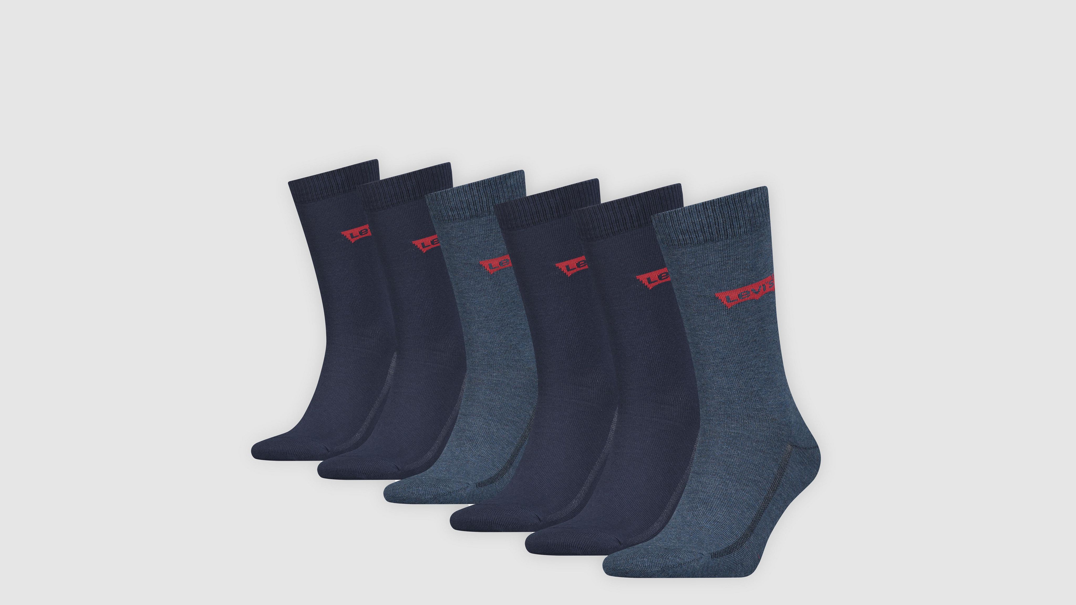 Levi's® Regular Cut Batwing Socks - 6 Pack 1