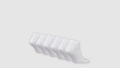 Levi's® Low Cut Batwing Logo Socks - 6 Pack — White - White 2
