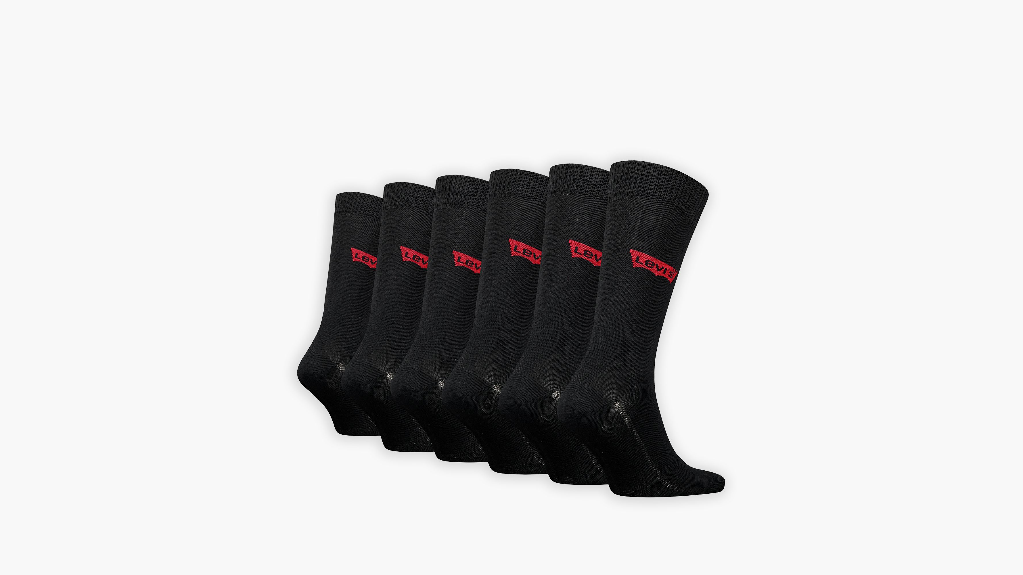 Levi's® Regular Cut Batwing Logo Socks - 6 pack 2