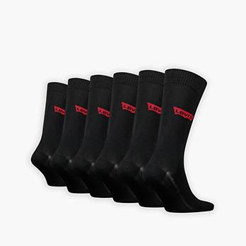 Levi's® normal geschnittene Socken mit Batwing Logo – 6er-Pack 2