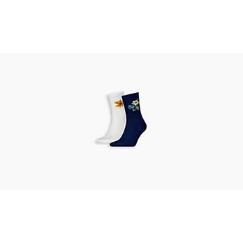 Levi's® Kurze Socken mit Blumenmotiv – 2er-Pack 1