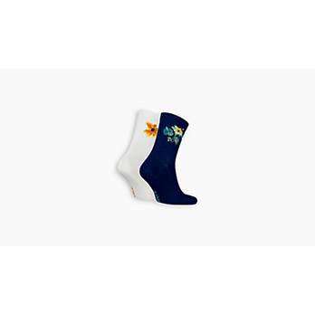 Levi's® korte sokken met bloemen - 2 paar 2