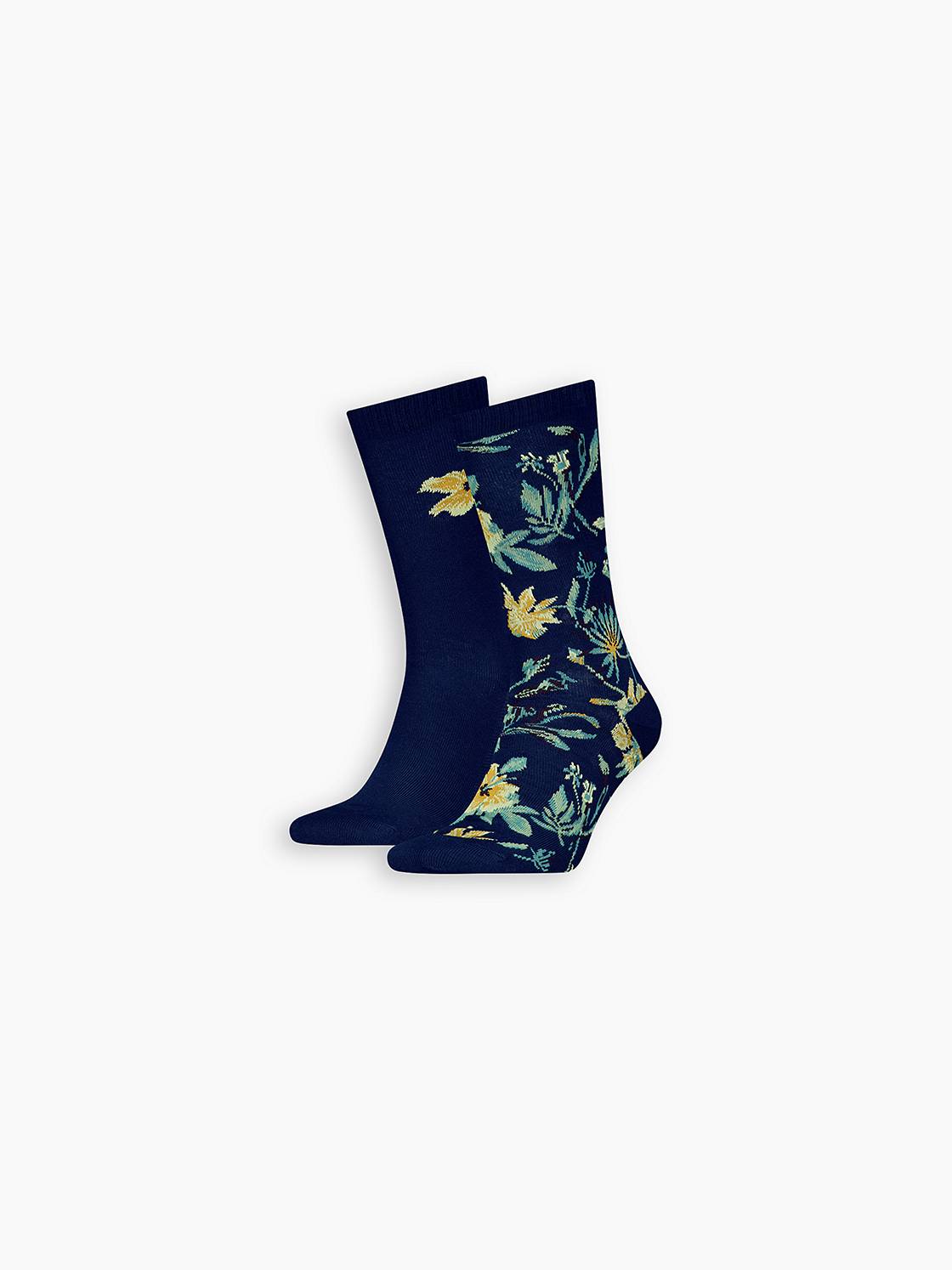 Levi's® Regular Cut Flower Socks - 2 Pack 1