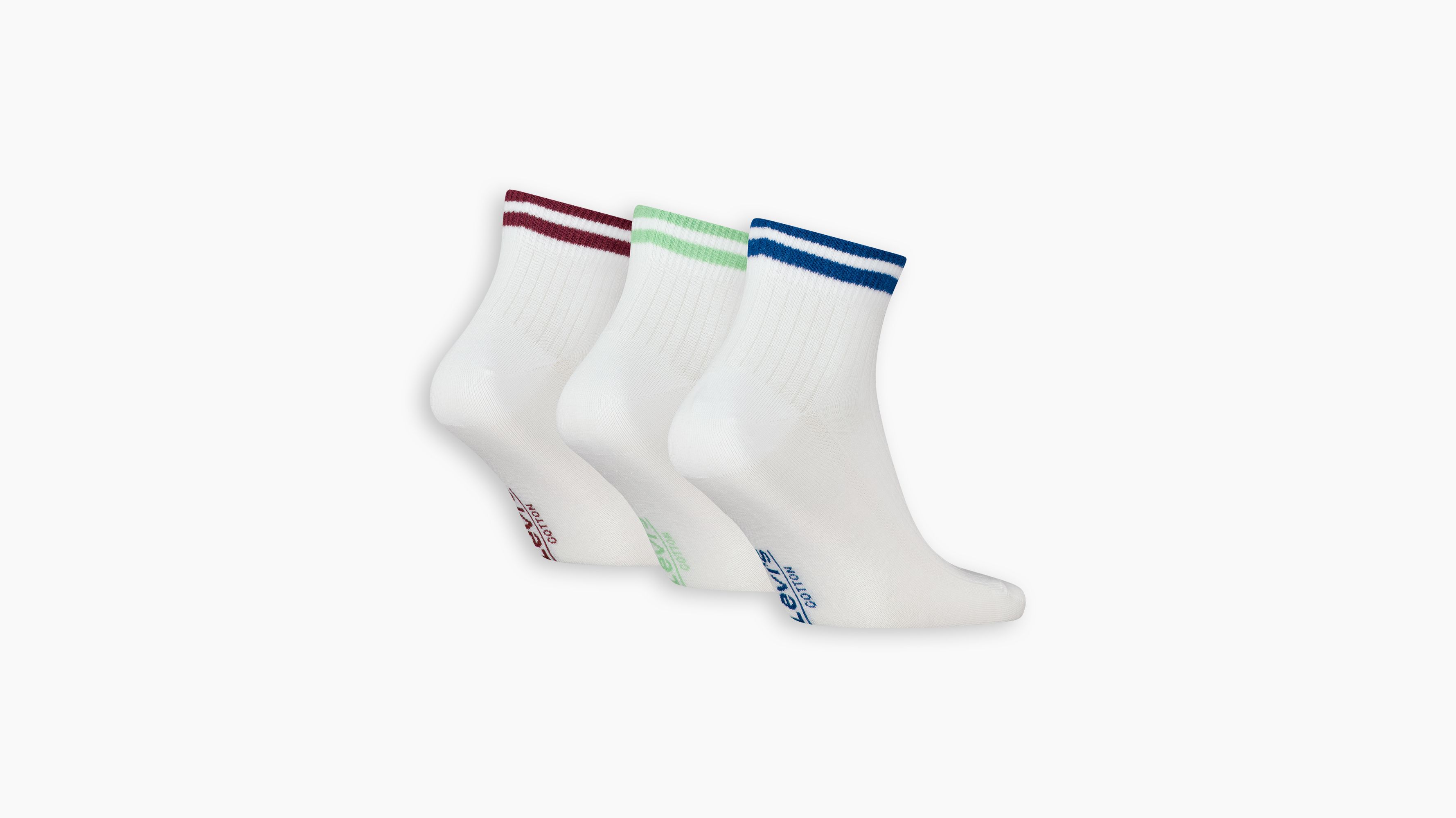 Levi's® Striped Rib mittelhohe Socken – 3er-Pack 2