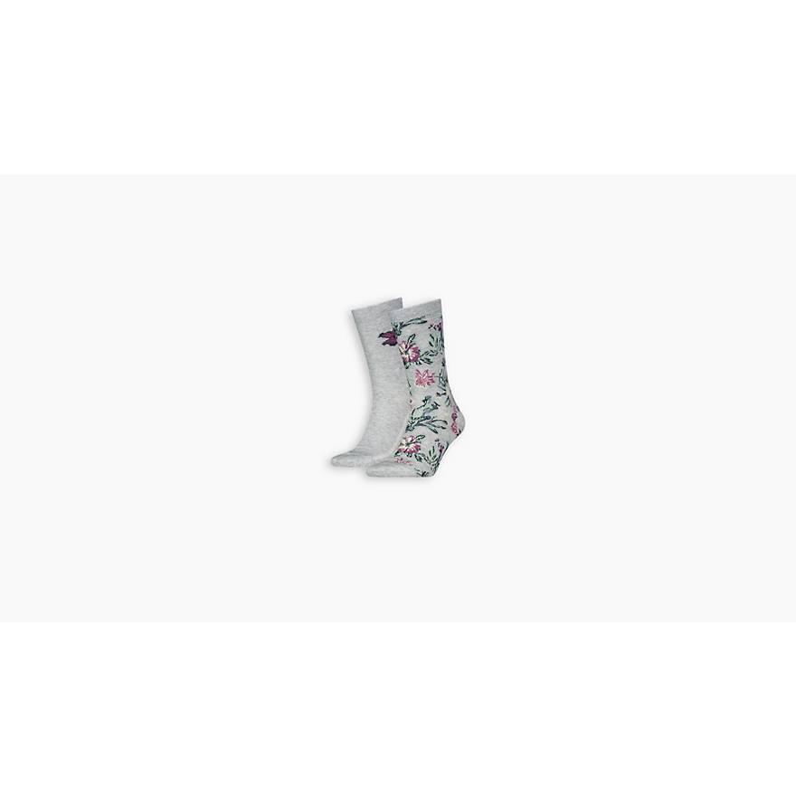 Levi's® Regular Cut Socken mit Blumenmotiv – 2er-Pack 1