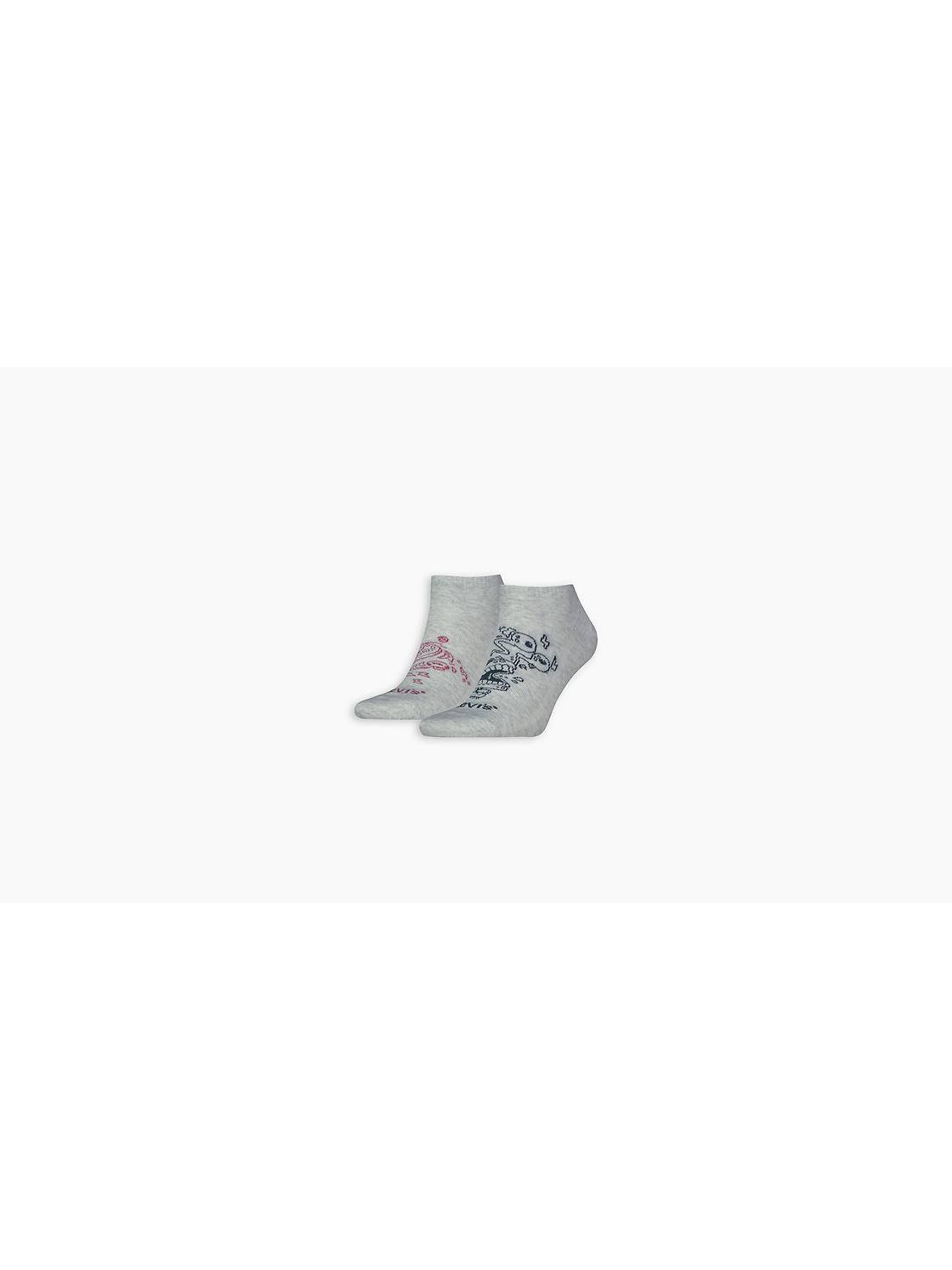 Levi's® Low Cut Placed Graphic Socks - 2 Pack 1