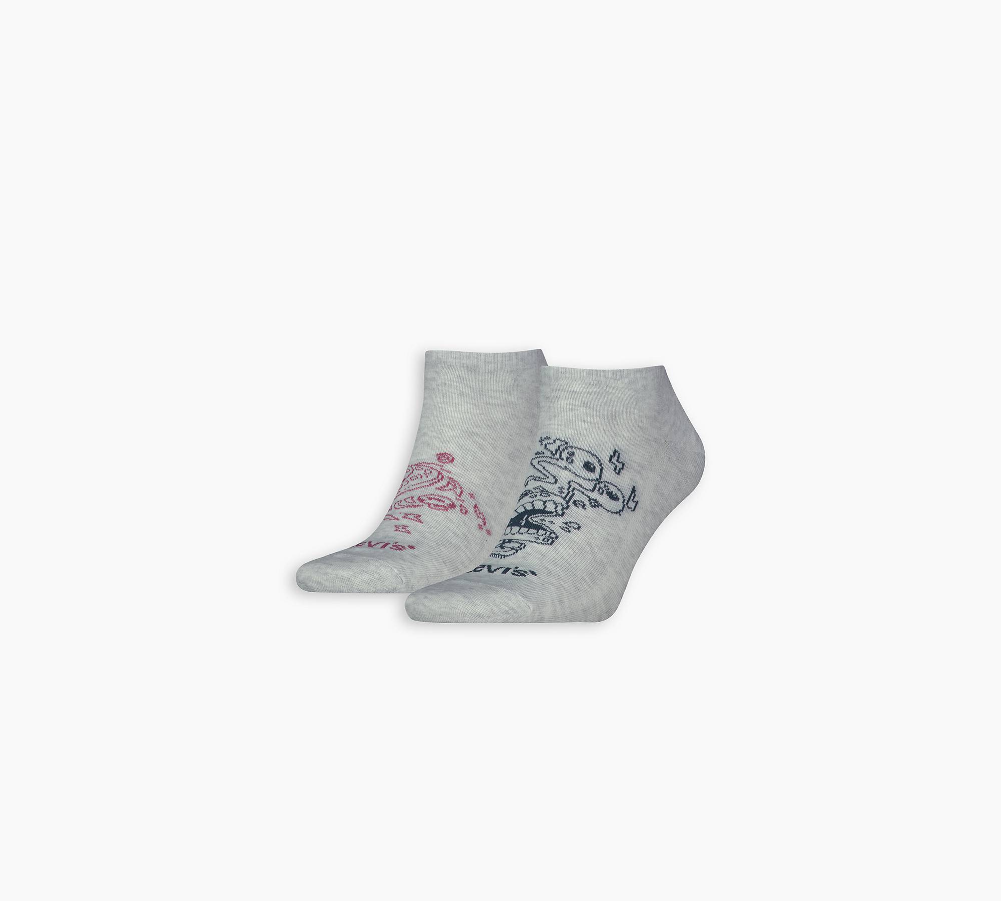 Levi's® Low Cut Placed Graphic Socks - 2 Pack 1