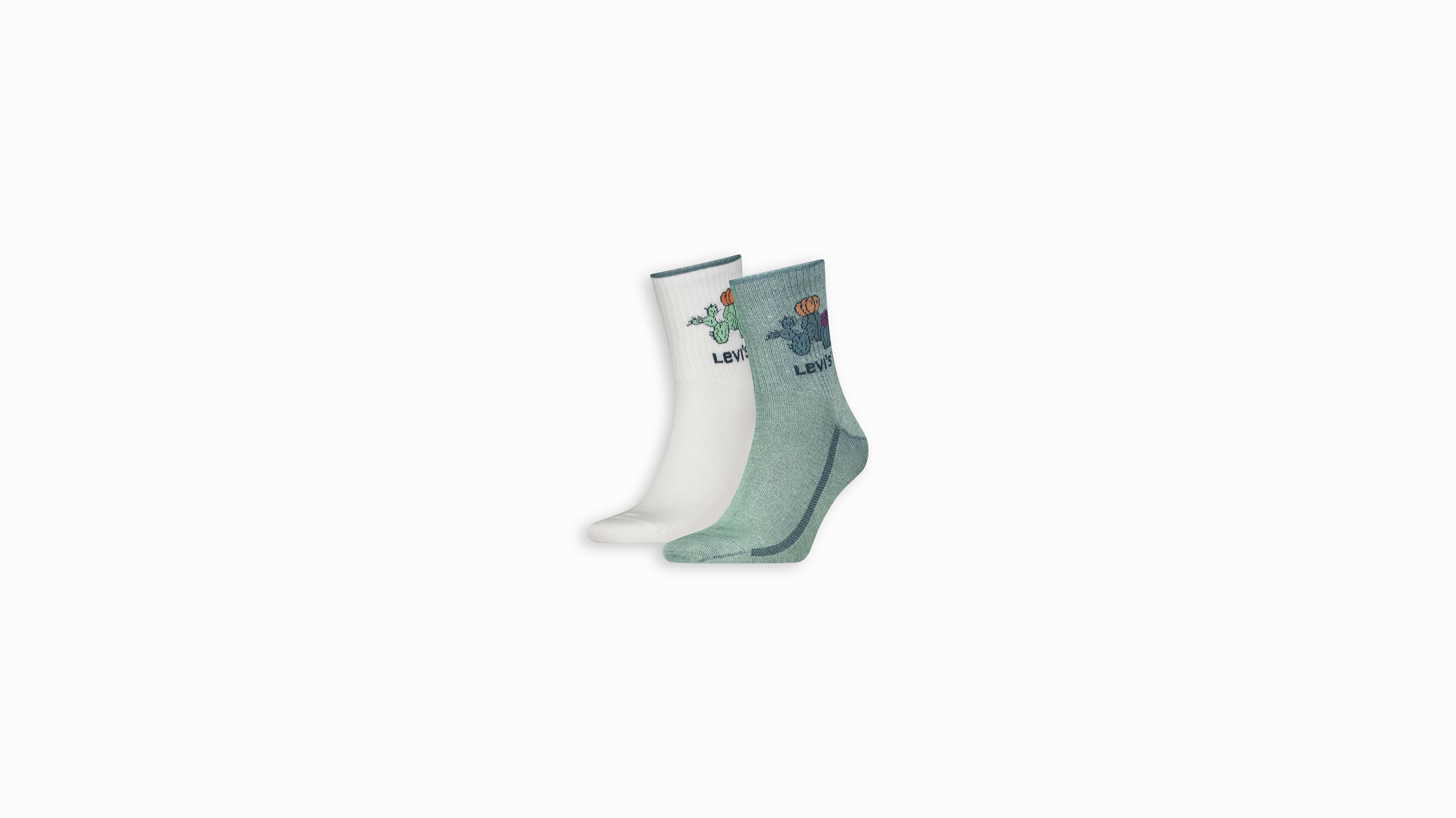 Levi's® kurze Socken mit Kaktusmotiv – 2er-Pack 1