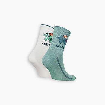 Levi's® Short Cut Placed Cactus Socks - 2 Pack 2