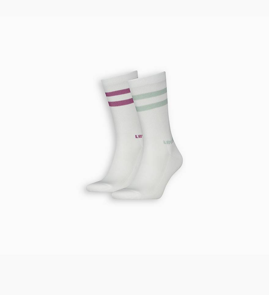 Levi's® Regular Cut Sport Stripe Socks - 2 Pack - Multi Colour | Levi's® GB