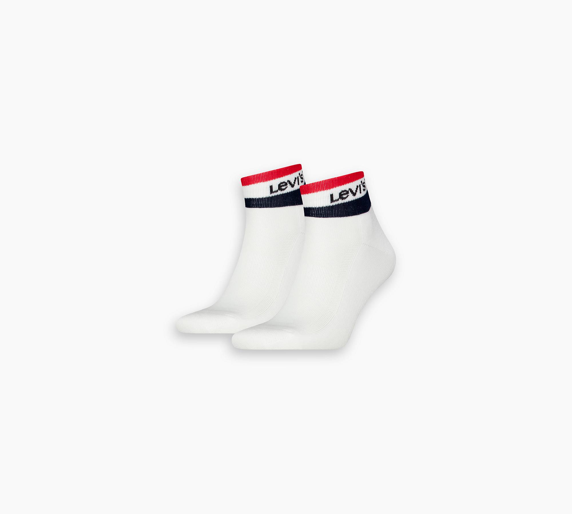 Levi's® Mid Cut Sport Stripe Socks - 2 Pack 1