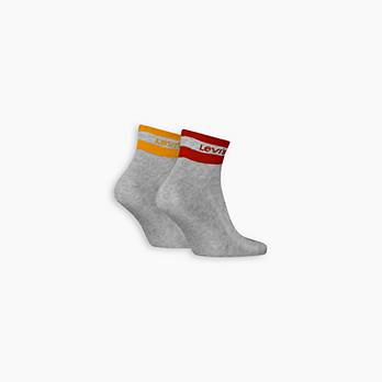 Levi's® Mid Cut Sport Stripe Socks - 2 Pack 2