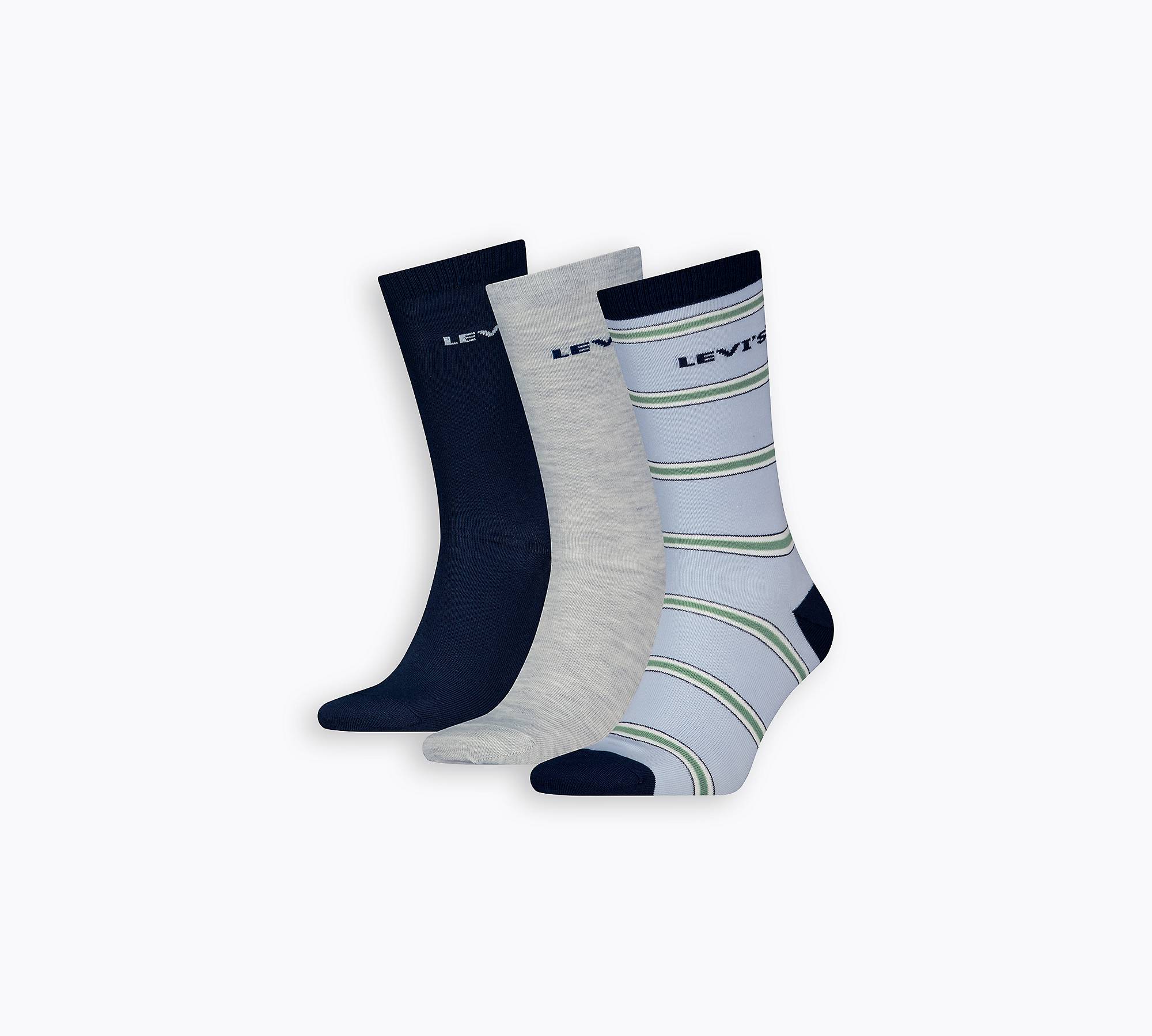 Levi's® Regular Cut Off Trail gestreifte Socken – 3er-Pack 1