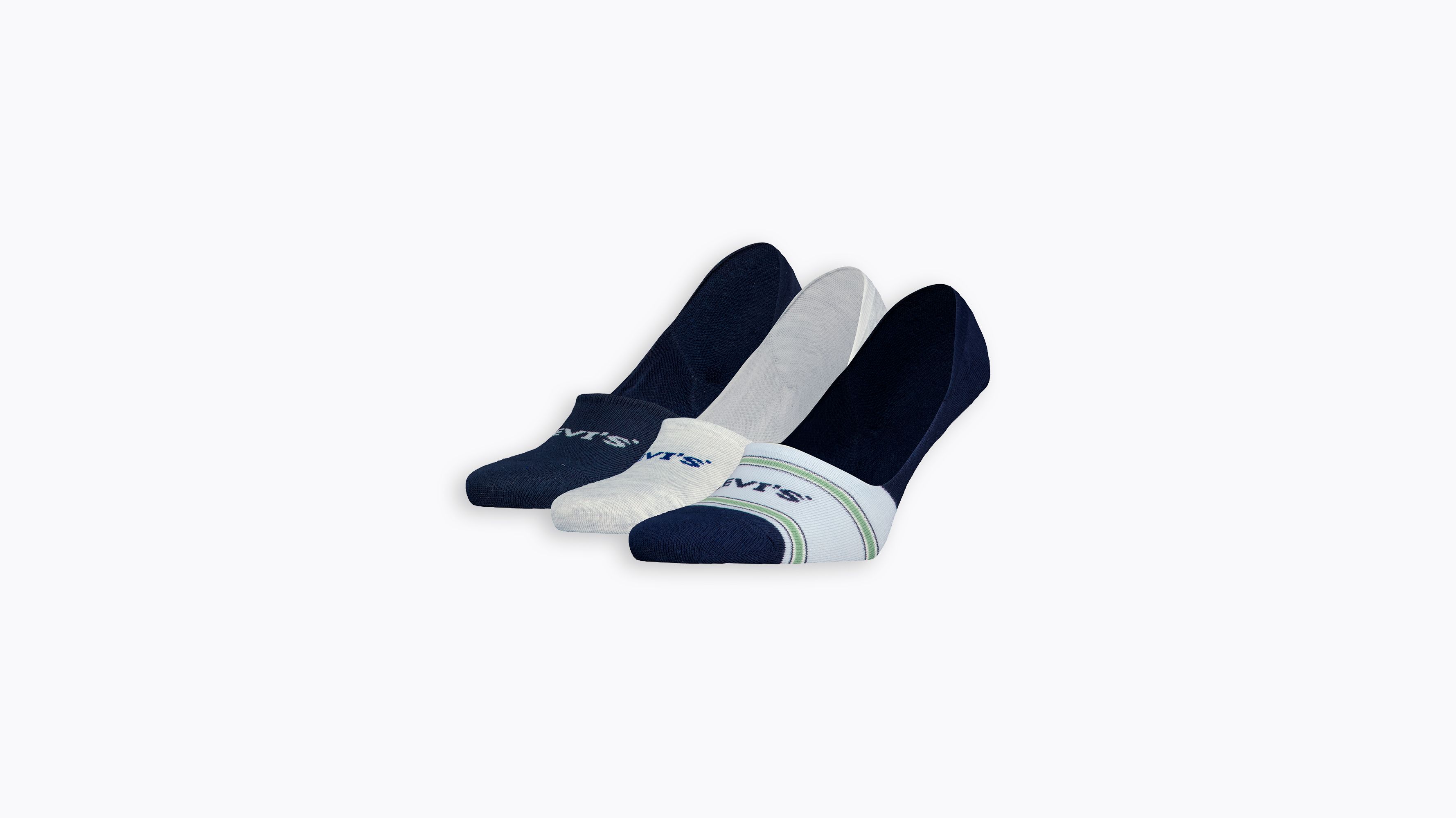 Calze Levi's® corte Off Trail a righe - Confezione da 3 1