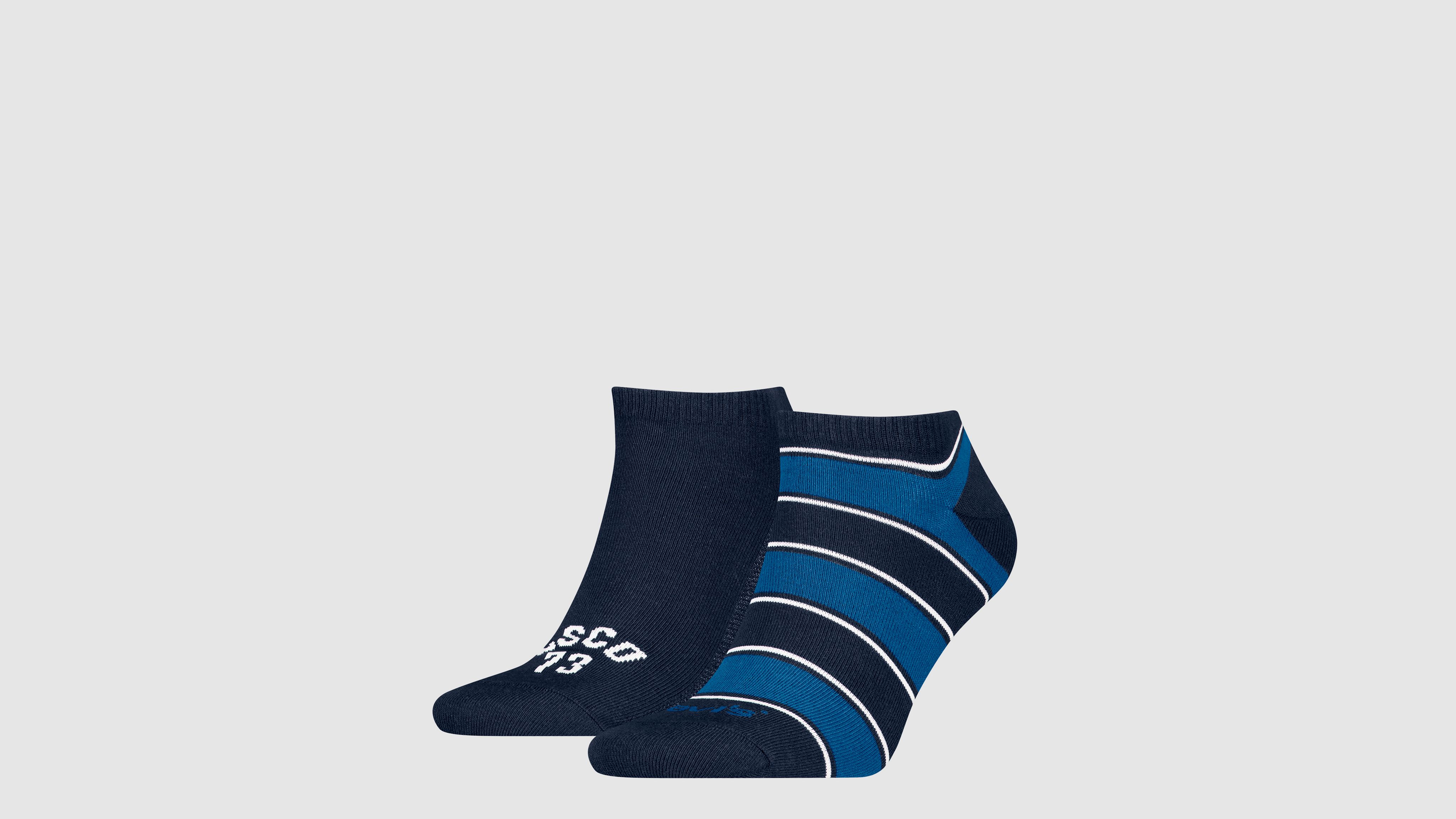 Levi’s® Low Cut Rugby Stripe Socks - 2 Pack 1