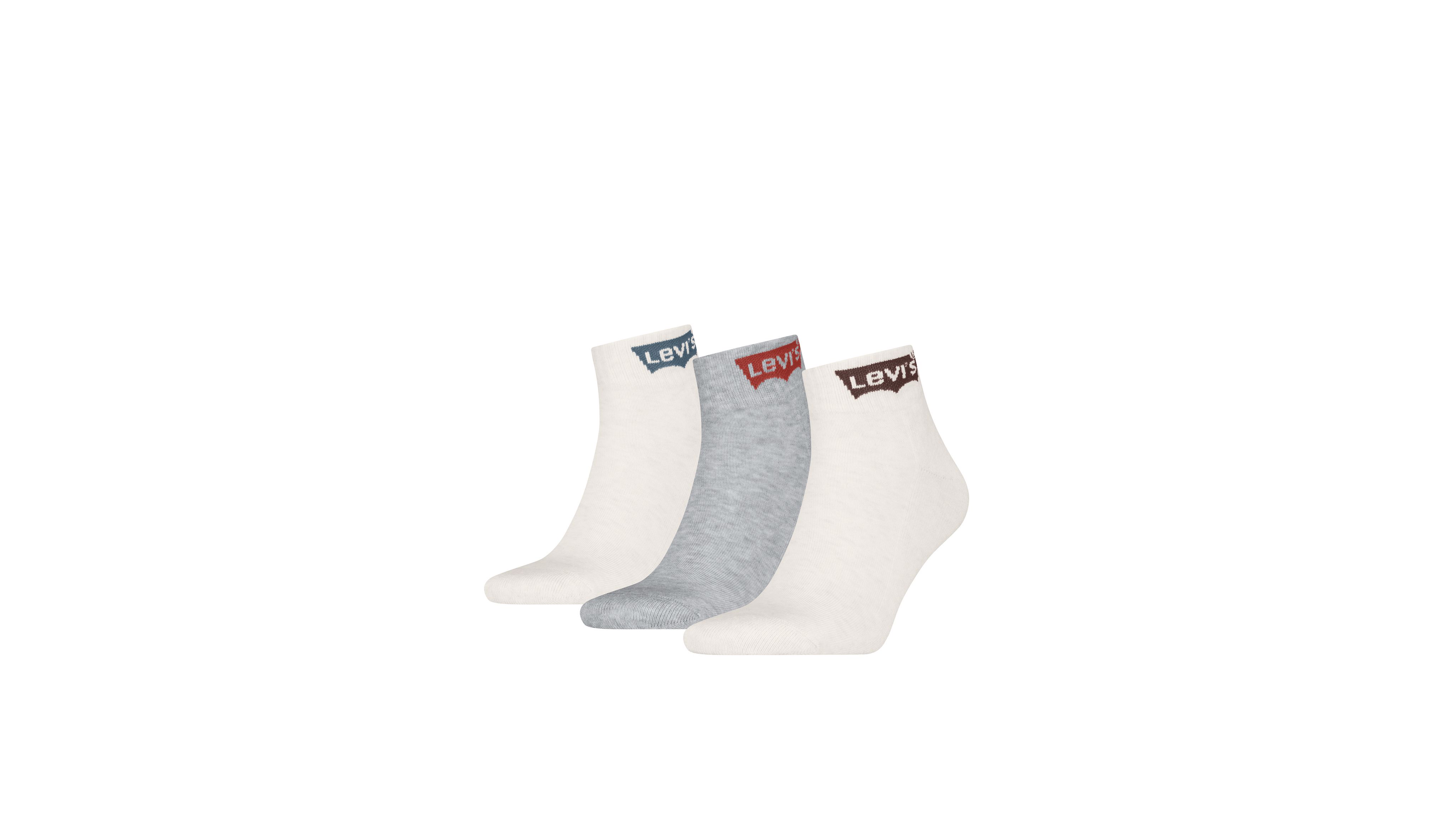 Levi's® Mid Cut Batwing Logo Socks - 3 Pack 1