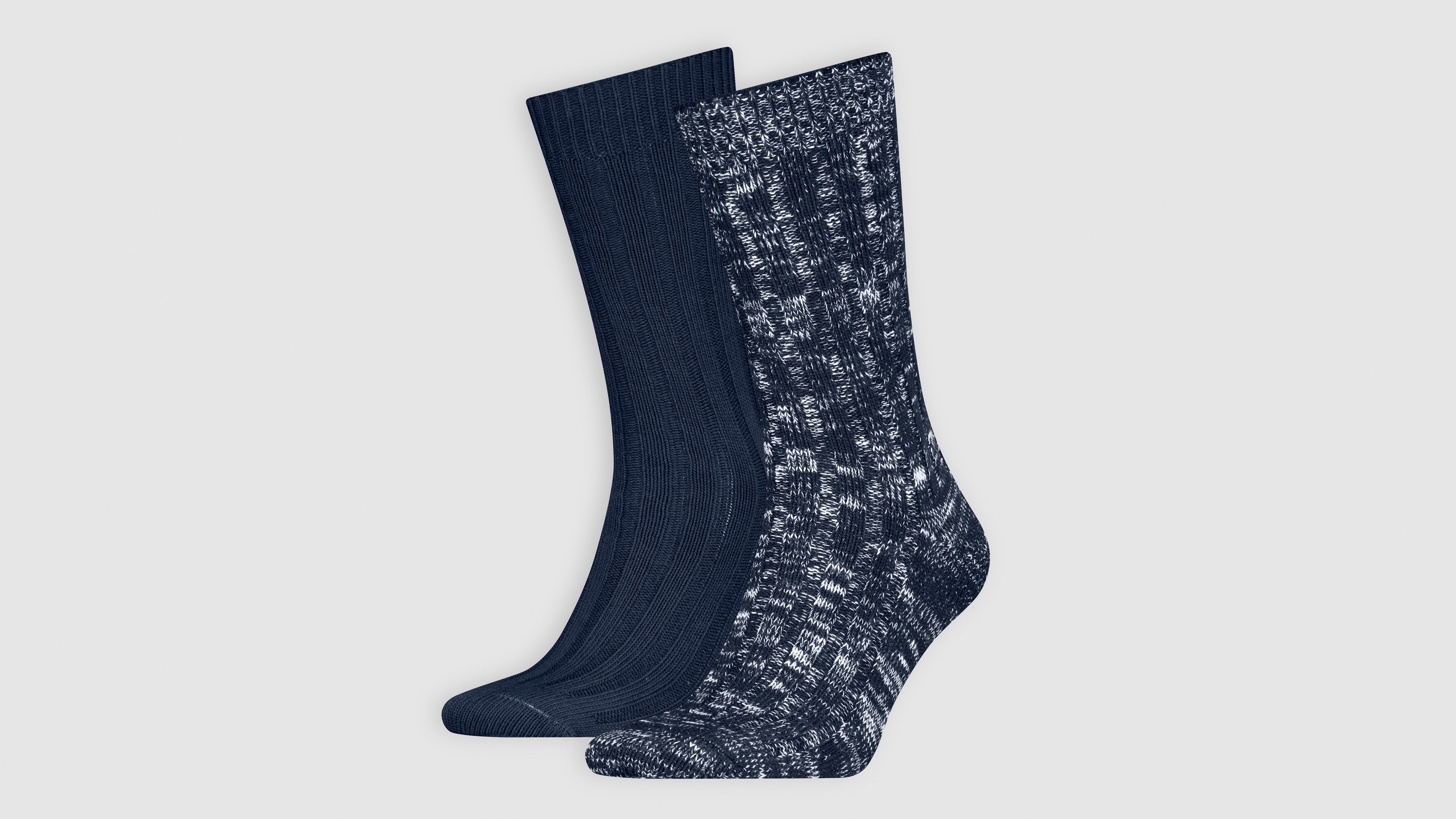 Calcetines de altura normal Slub Mouline Levi's®: paquete de&nbsp;2 pares 1