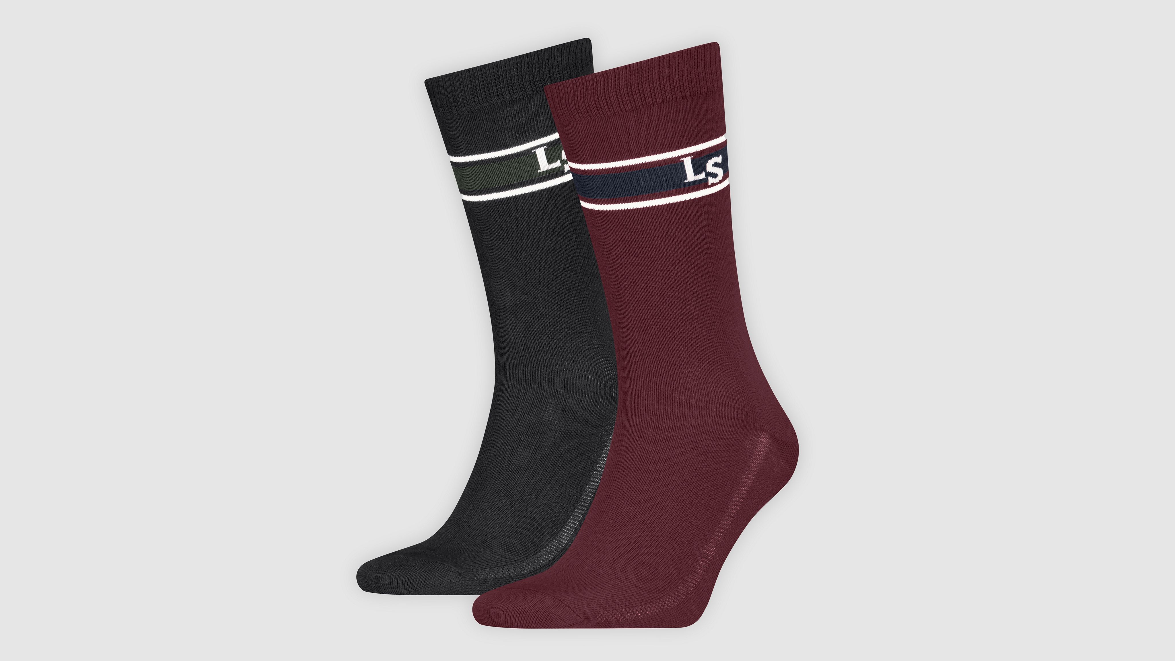 Levi's® normalhöga strumpor med logga – 2-pack 1